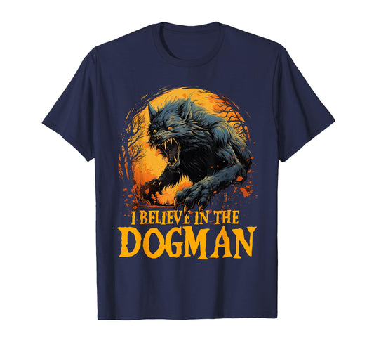 I Believe in the Dogman Michigan Cryptid LBL Cryptozoology T-Shirt