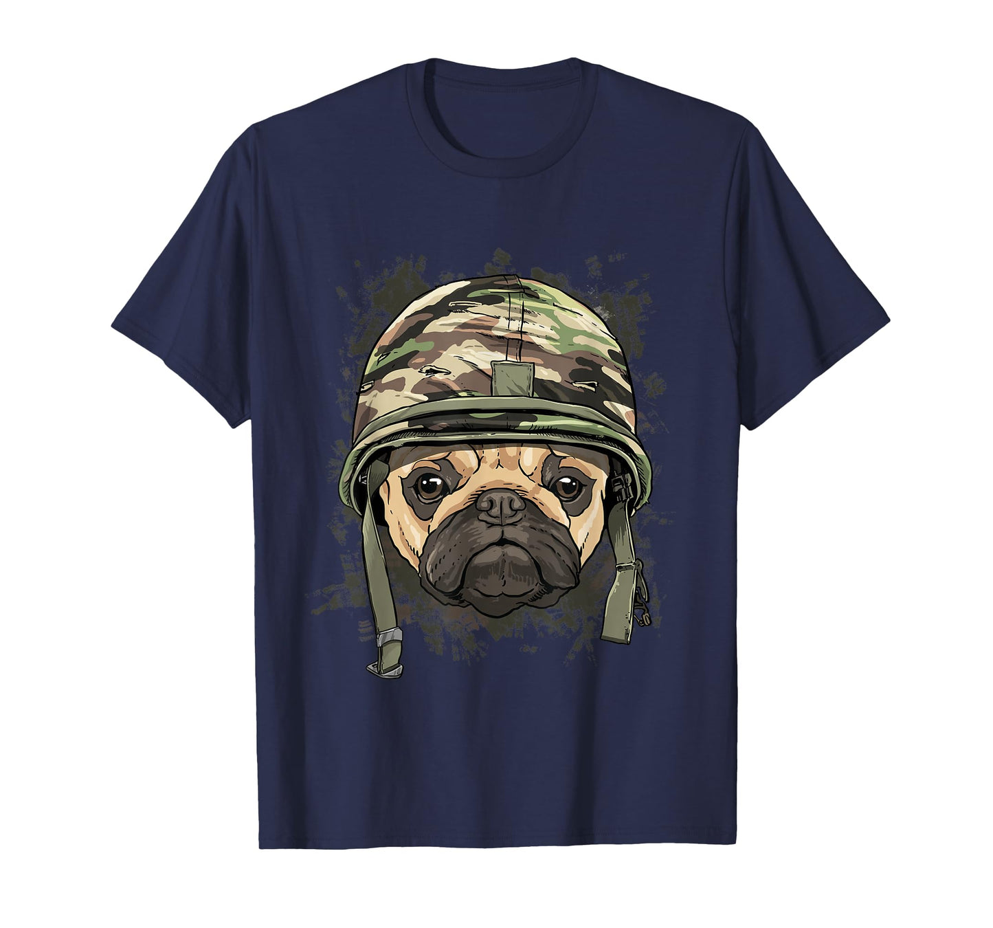 Pug Military Soldier Veterans Day Puppy Pet Pug Dog Lover T-Shirt