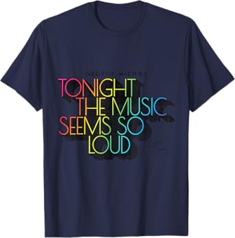 George Michael Tonight the Music Retro Rainbow (Dark) T-Shirt