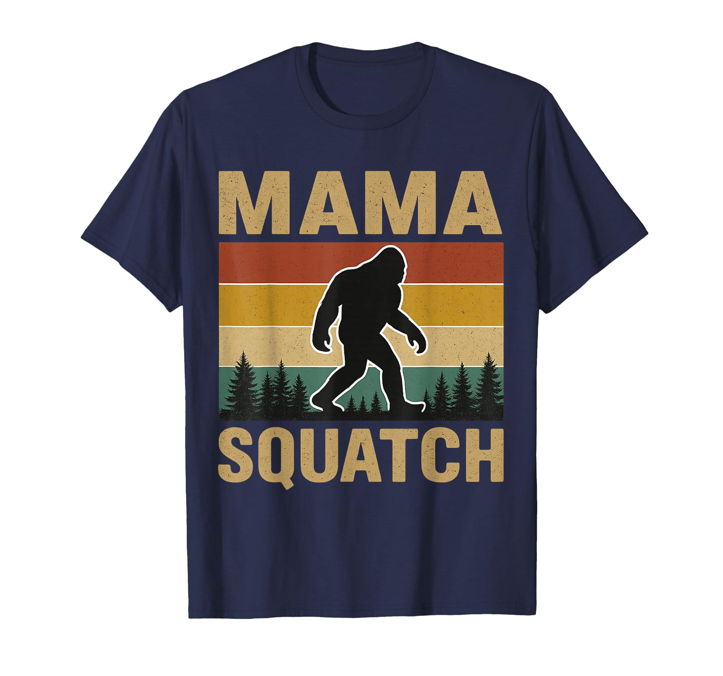 Mama Squatch Bigfoot Mama Sasquatch Yeti Family Matching T-Shirt