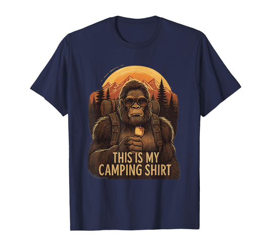 Bigfoot Camping Mens Womens Kids This is My Camping T-Shirt