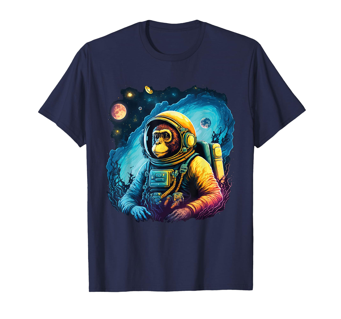 Cool Graphic Space Chimp Monkey Astronaut Cosmonaut T-Shirt