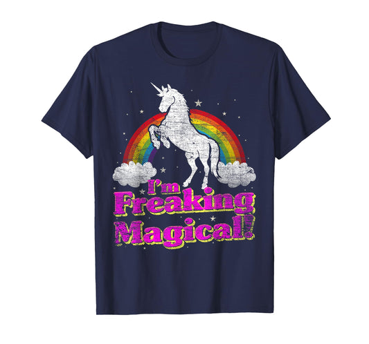 Vintage 70s 80s or 90s, Im Freaking Magical Unicorn Graphic T-Shirt