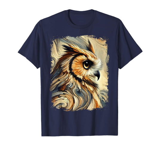 Abstract Owl Colourful and Elegant Artwork T-Shirt