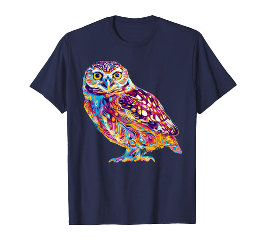 Burrowing Owl Psychedelic T-Shirt