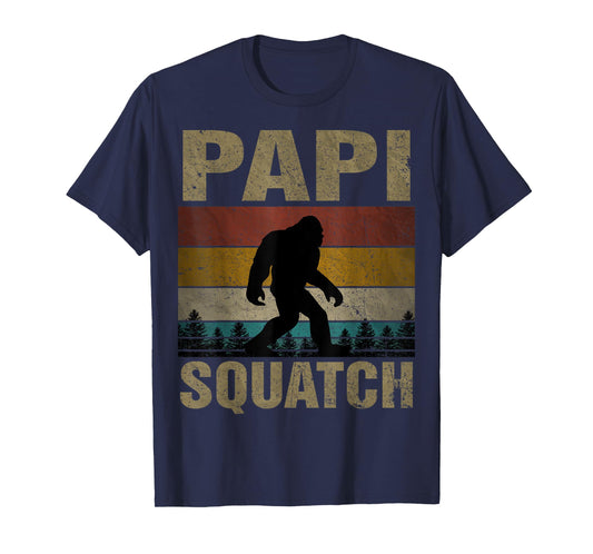 Papi Squatch Bigfoot Papi Sasquatch Yeti Family T-Shirt
