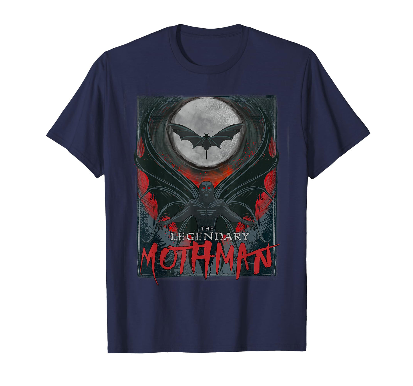 mothman legend, cryptozoology, cryptids mens fun cult movie T-Shirt
