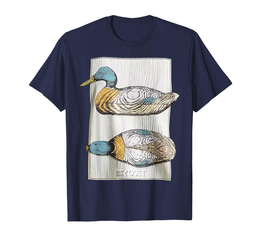 Halloween In Night Roost Waterfowl Two Duck Decoys Multicolor Cartoon Classic Unisex-Adults T-Shirt