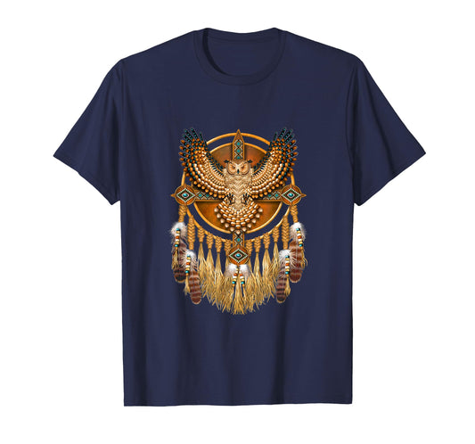 Native American Tribal Art Owl, Mystic owl T-Shirt