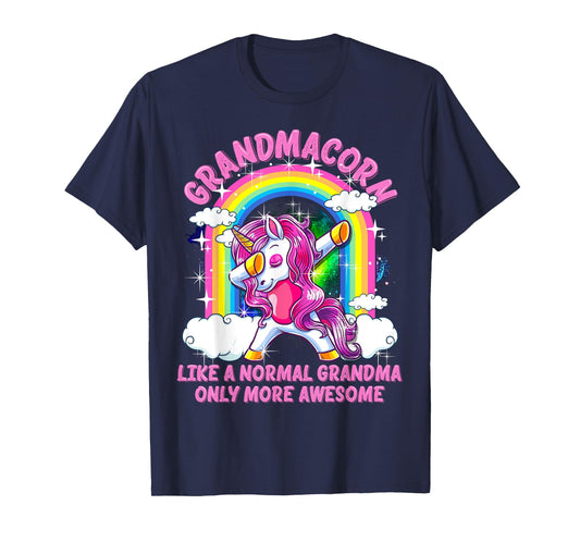Grandmacorn Like A Normal Grandma Only More Awesome Unicorn T-Shirt