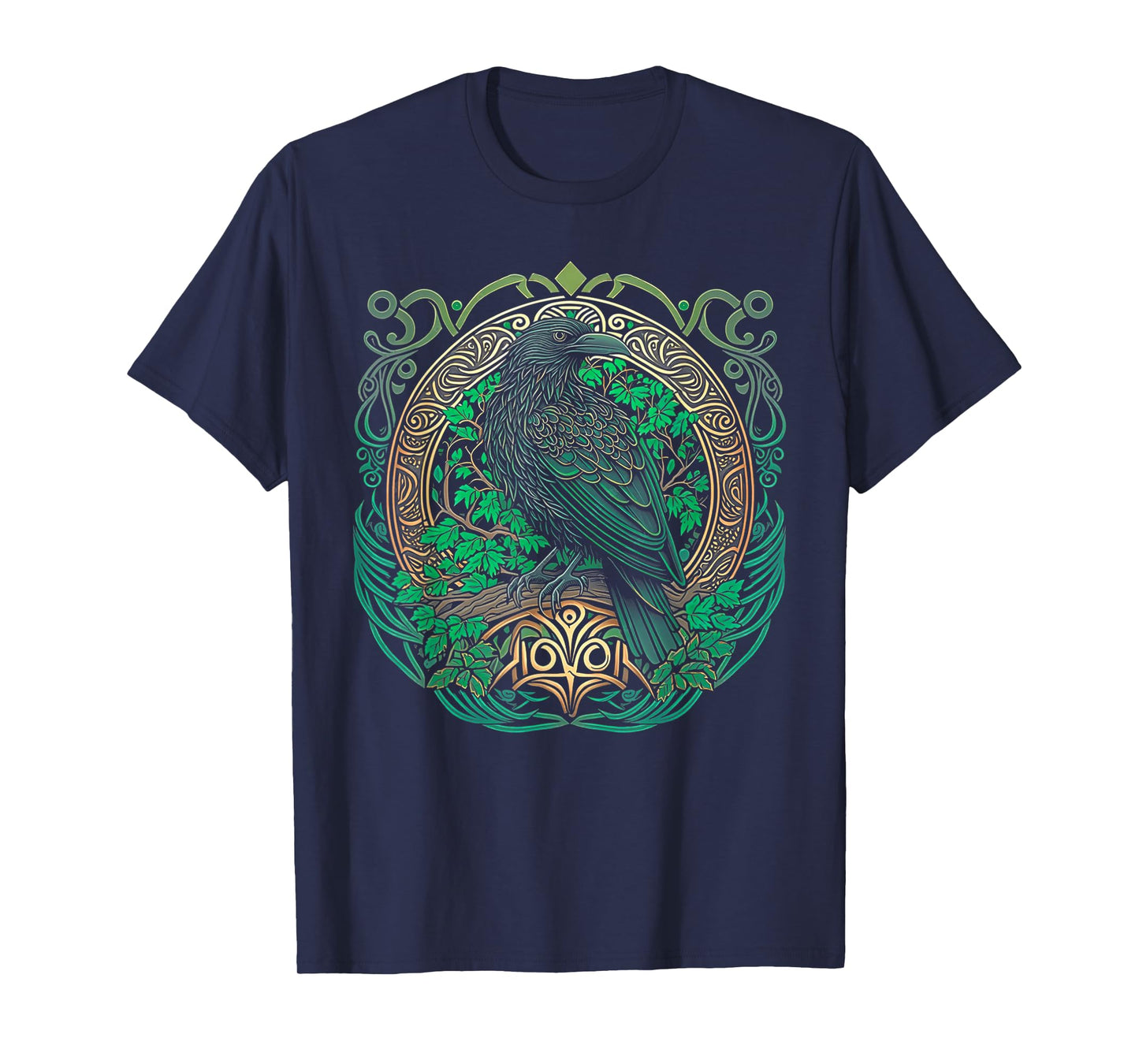 Raven St. Patrick's Day Viking Valhalla North Myths T-Shirt