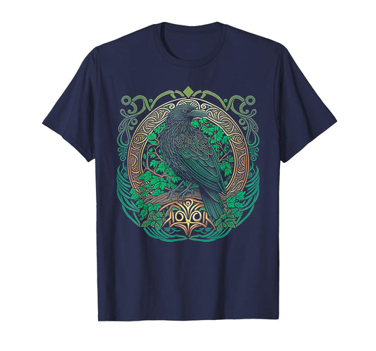 Raven St. Patrick's Day Viking Valhalla North Myths T-Shirt
