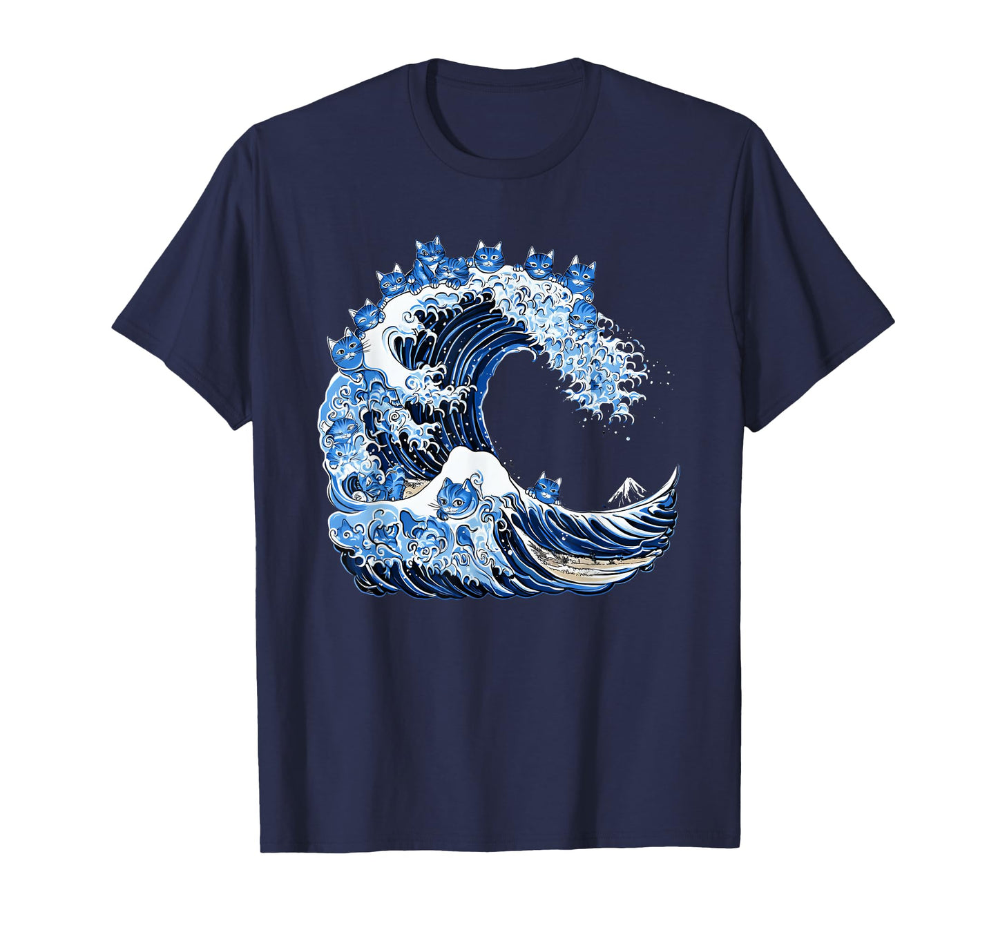 Cute Wave of Blue Cats for Kamala T-Shirt