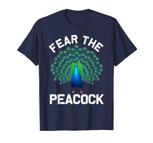 Funny Peacock Art For Men Women Colorful Peacock Bird Lover T-Shirt