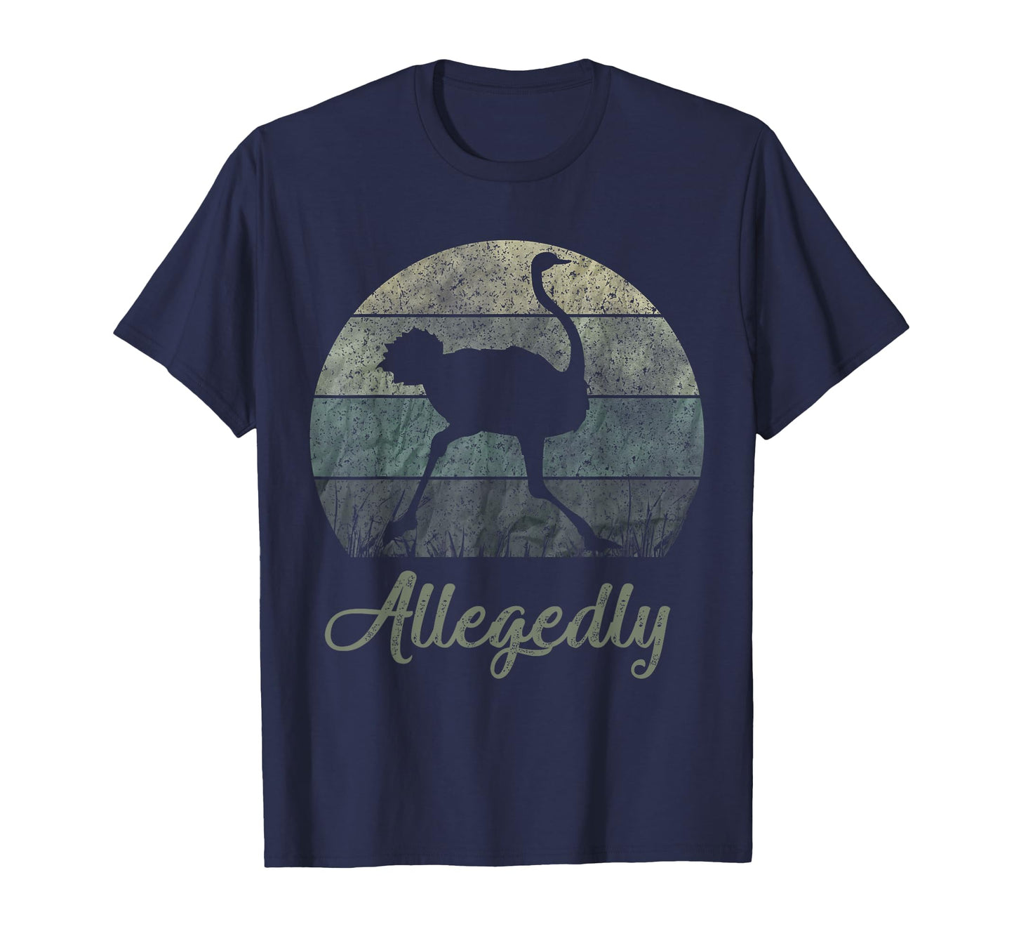 Vintage Allegedly Ostrich T-Shirt OSTRICHES Flightless Bird T-Shirt