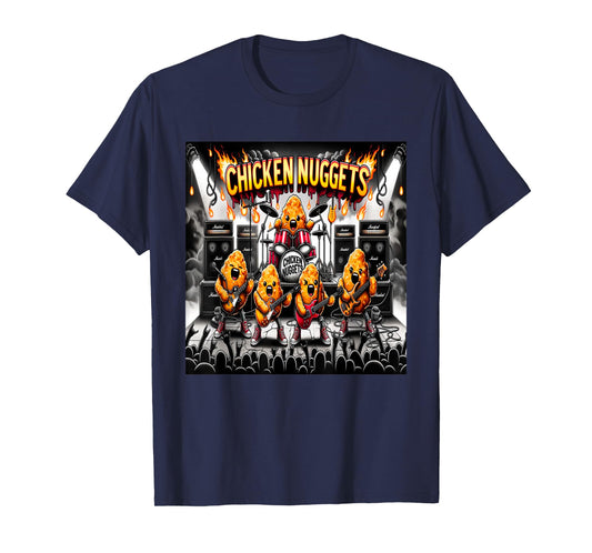 Chicken Nuggets Heavy Metal World Tour T-Shirt