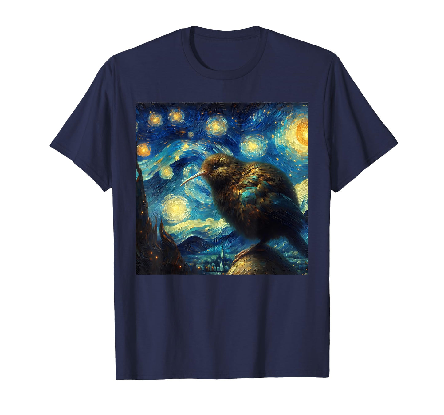 Kiwi Bird Starry Night Kiwi Bird T-Shirt