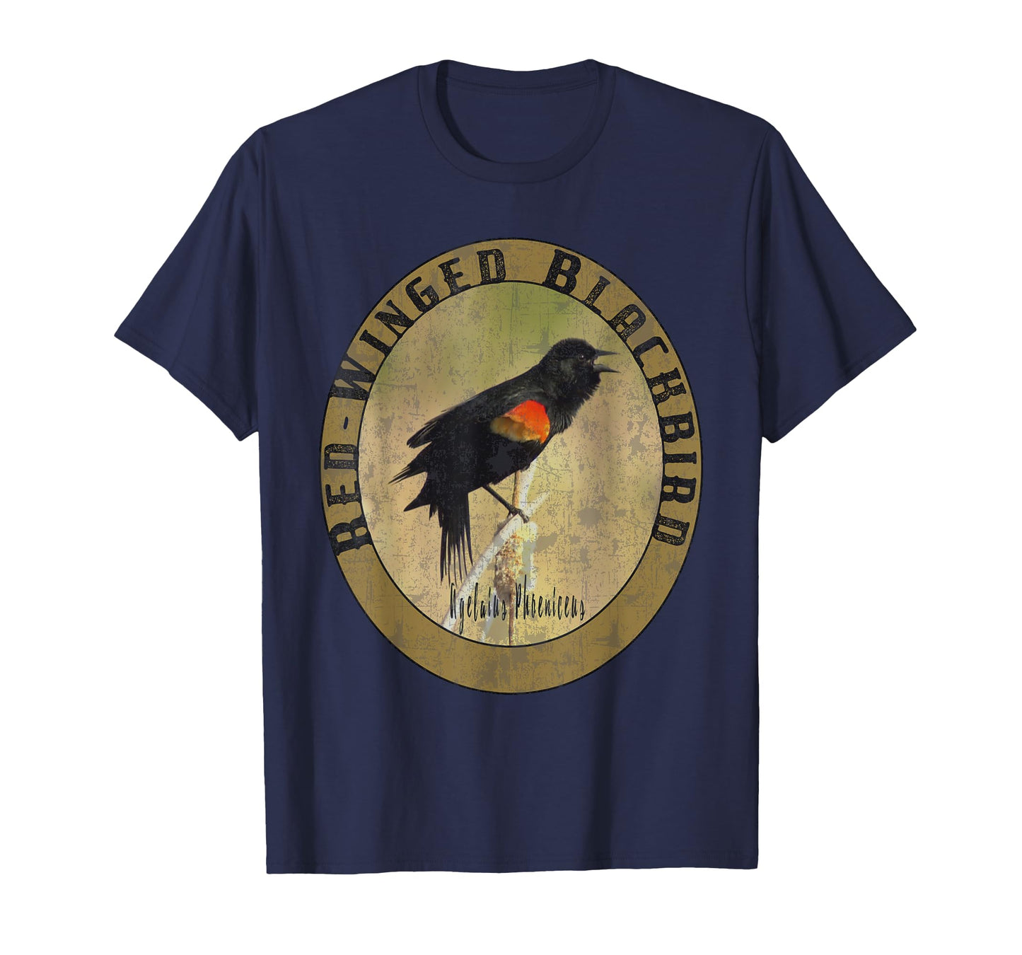Birdwatcher Birder Nature Lover Gift Red Winged Blackbird T-Shirt