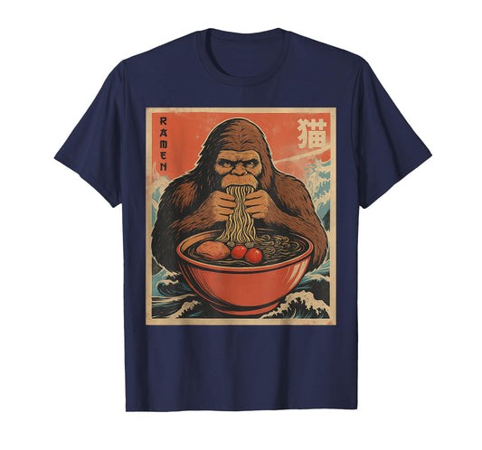 Anime Bigfoot Ramen Japanese Funny Kawaii Gift Men Women Kid T-Shirt