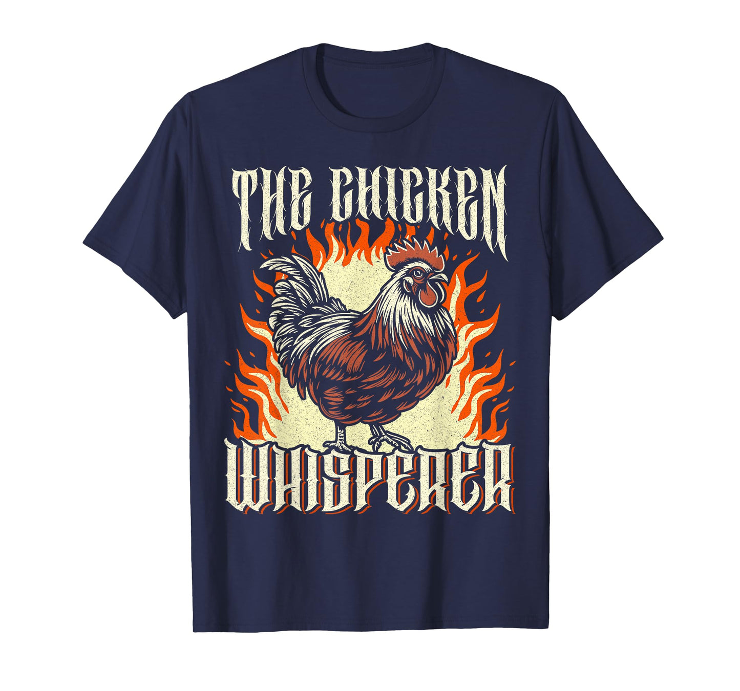 The Chicken Whisperer Funny Chicken Lover Farmer Heavy Metal T-Shirt