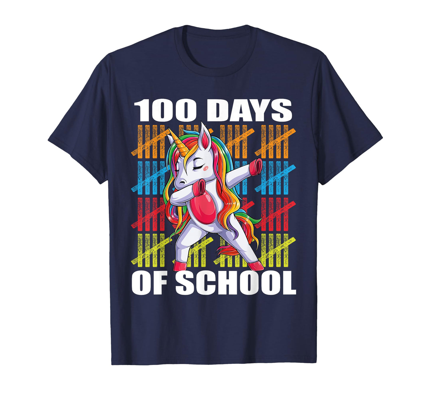 Happy 100th Day of School Unicorn Kids Teachers 100 Days T-Shirt
