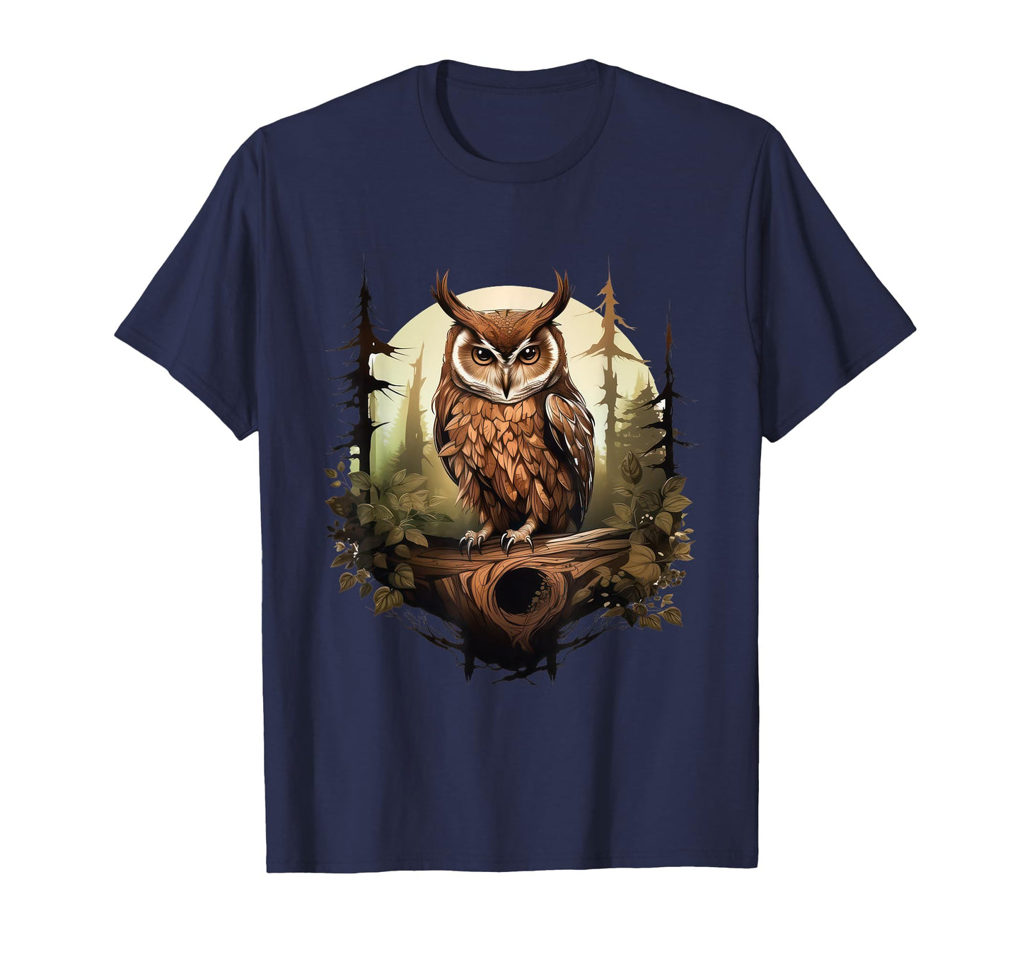 Owl Forest Graphic Women Men Girls Boys T-Shirt