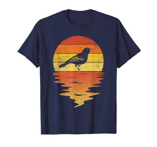 bird oriole shirt retro sunset vintage oriole birds T-Shirt