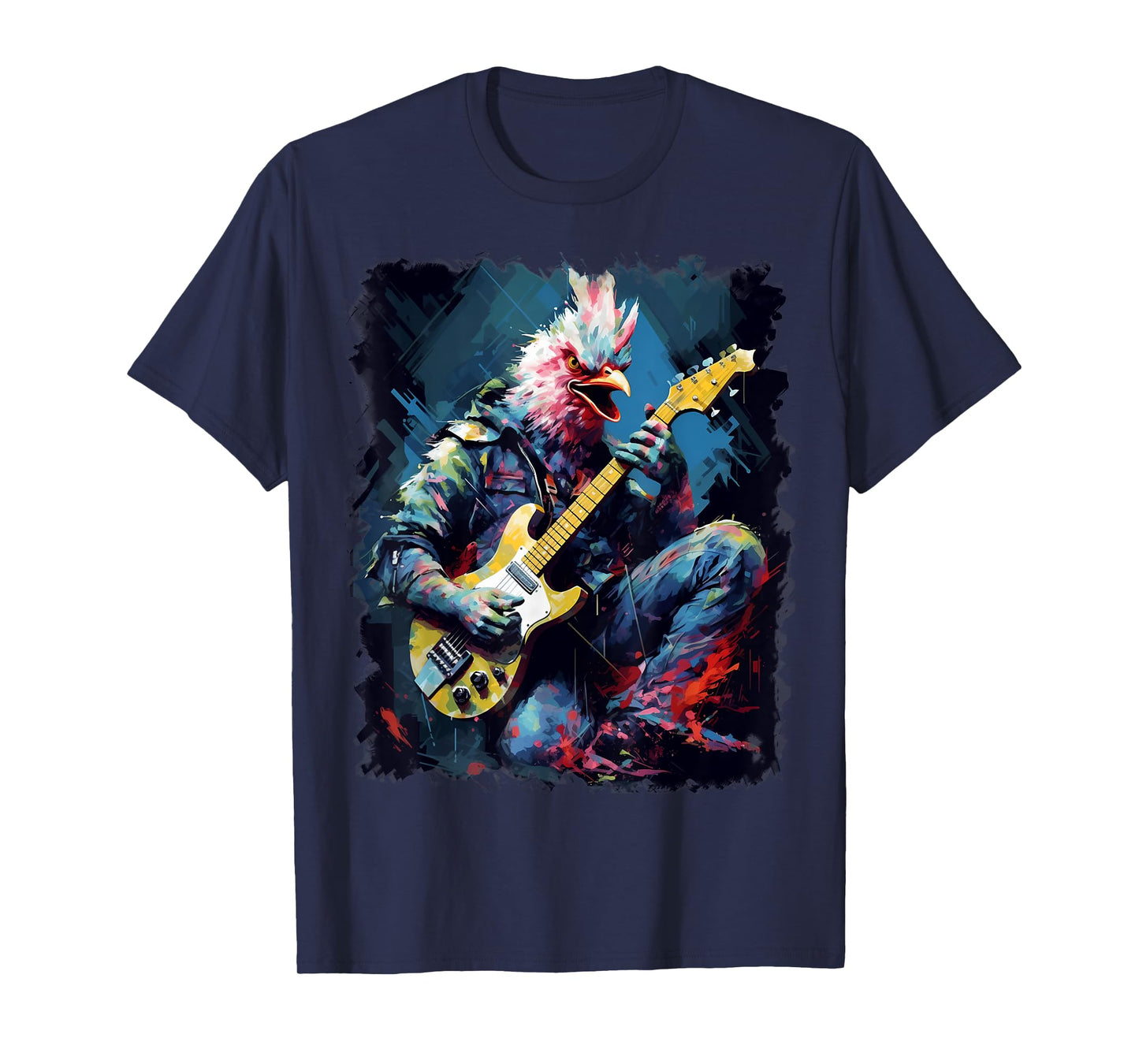 Rock Guitar Chicken Guitarist T-Shirt