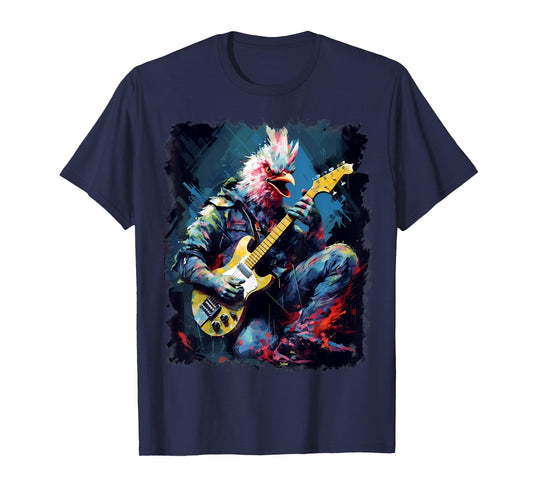 Rock Guitar Chicken Guitarist T-Shirt