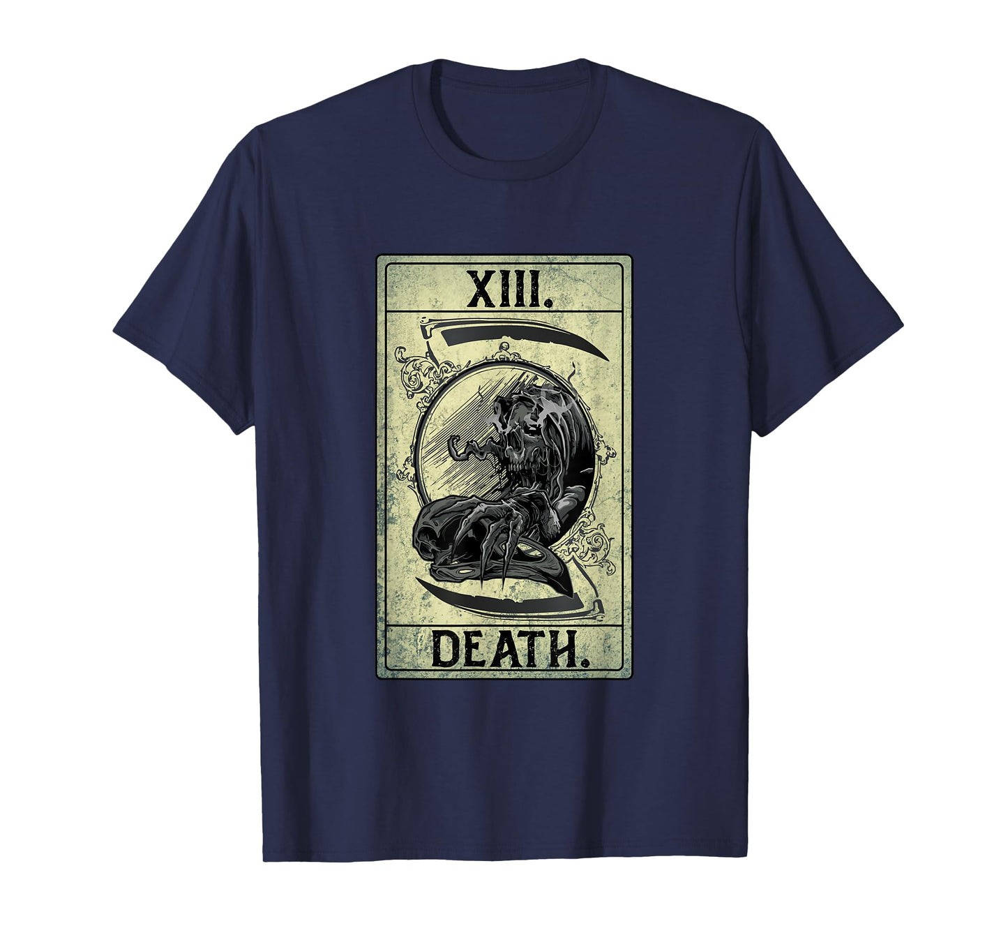 DEATH TAROT CARD XIII SHIRT PSYCHO OCCULT TEE T-Shirt