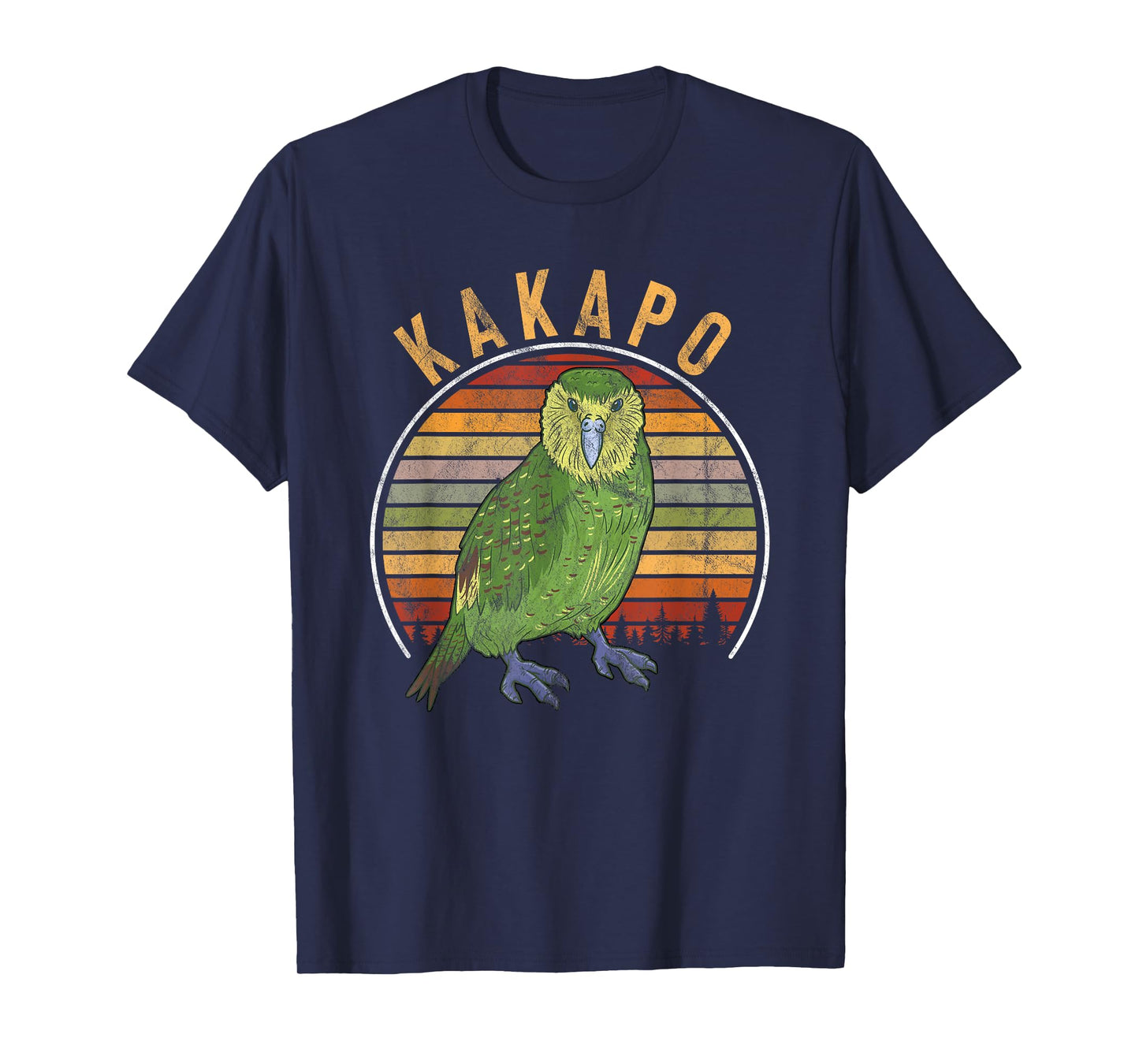 Vintage Kakapo Retro Parrot Bird T-Shirt