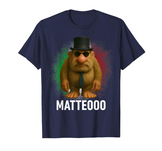Matteo Mateo Matteooo Italian Brainrot Meme Flag Italy Kids T-Shirt