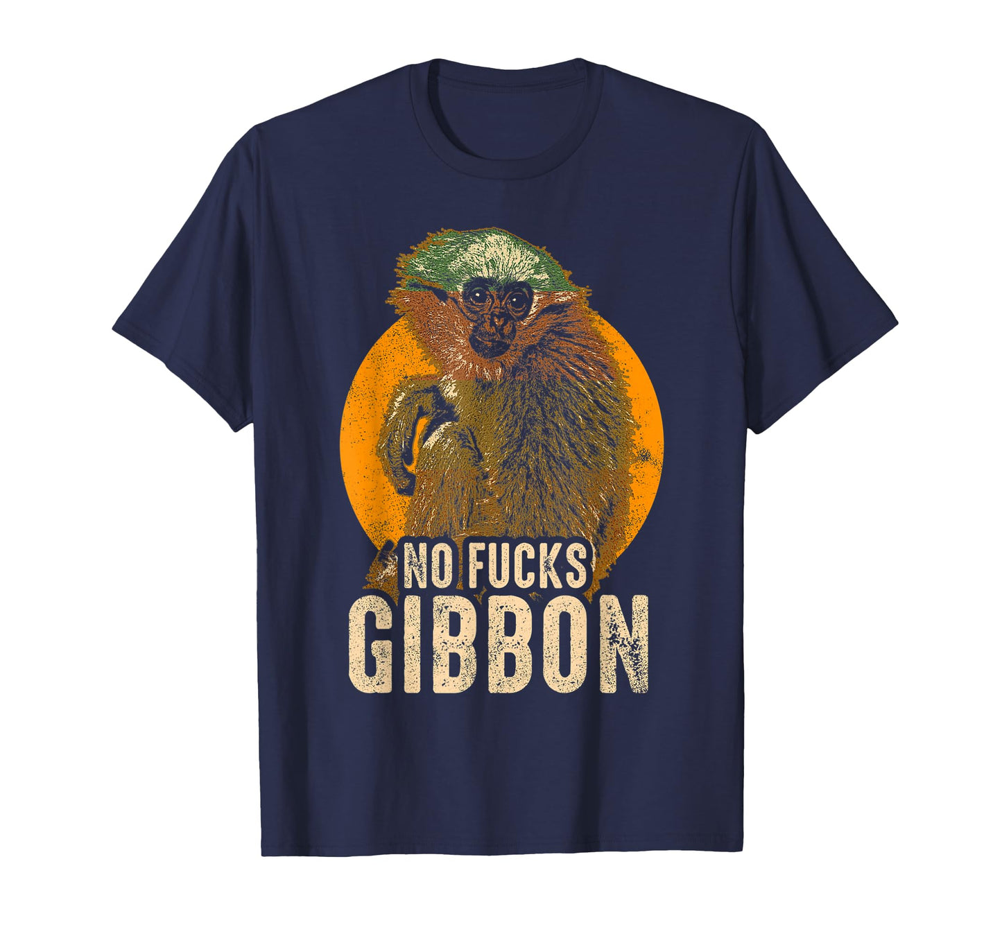 No Fucks Gibbon - Funny Ape Monkey Animal T-Shirt