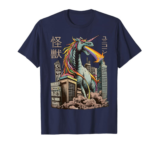 Kaiju Unicorn Japanese Monster Unicorn Anime Manga T-Shirt
