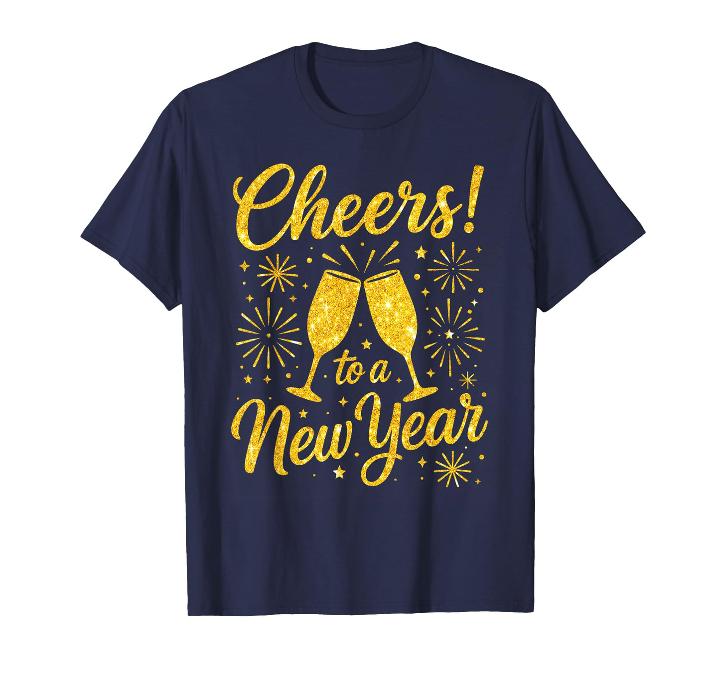 Happy New Year 2026 Cheers to A New Year Fireworks T-Shirt