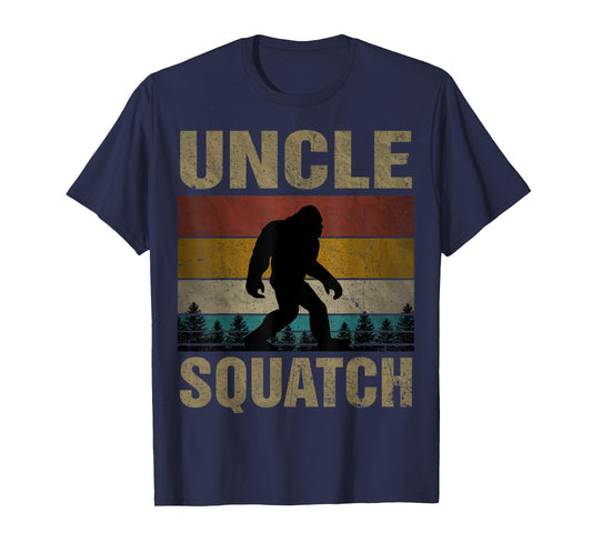 Uncle Squatch Bigfoot Uncle Sasquatch Yeti Family Matching T-Shirt