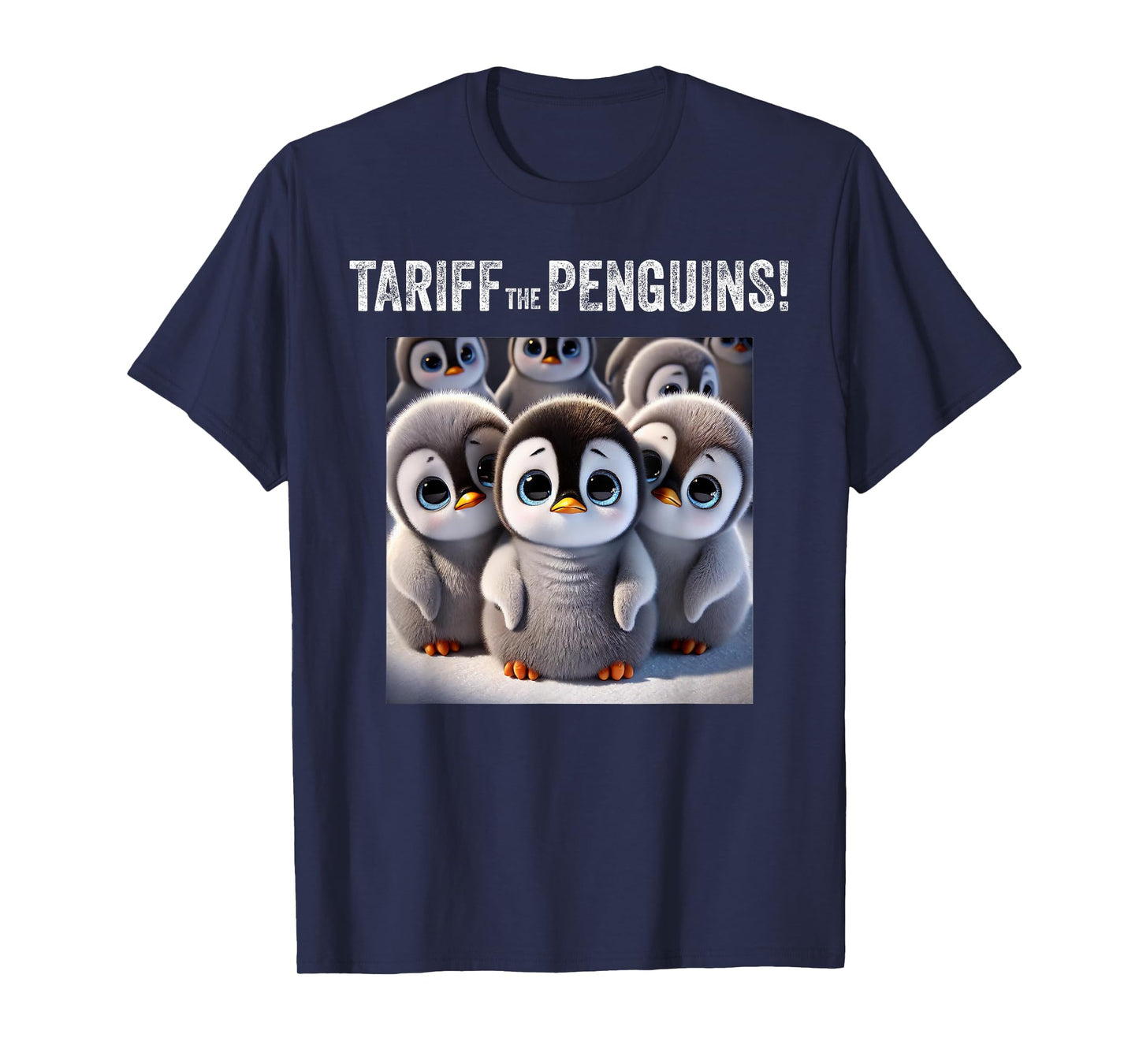 Tariff the Penguins. Trump Tariffs, Stock Market Crash funny T-Shirt