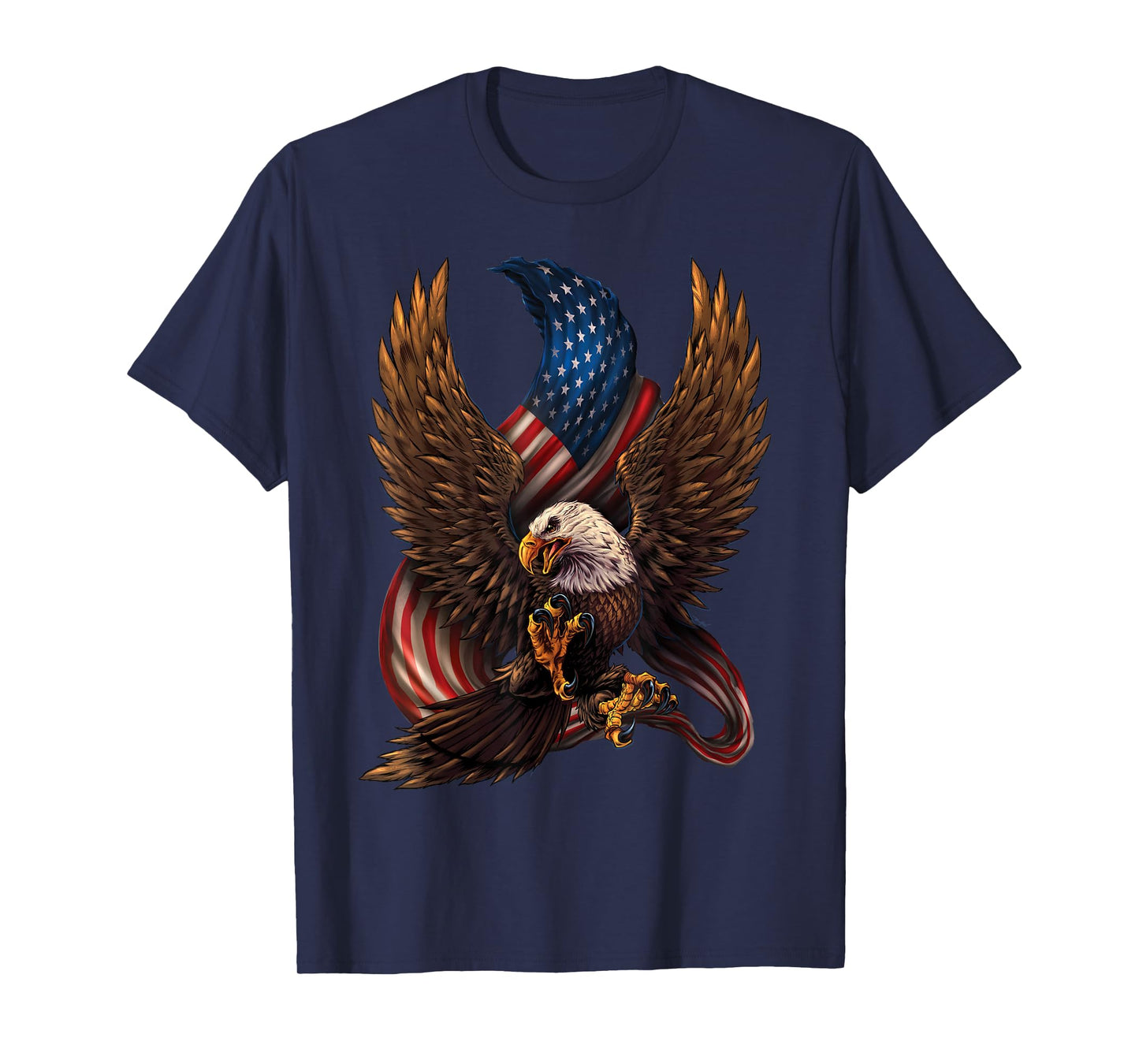 Patriotic American Design With Eagle And Flag T-Shirt