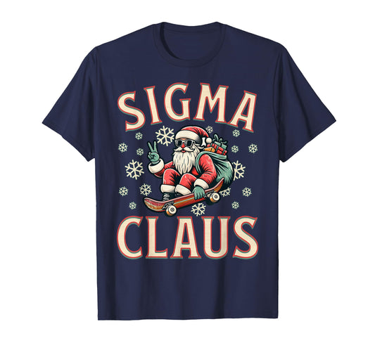 Sigma Claus Funny Santa Christmas Meme Teens Boys Kids Xmas T-Shirt