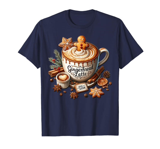 Gingerbread Latte Graphic for Women Christmas Coffee Mug T-Shirt