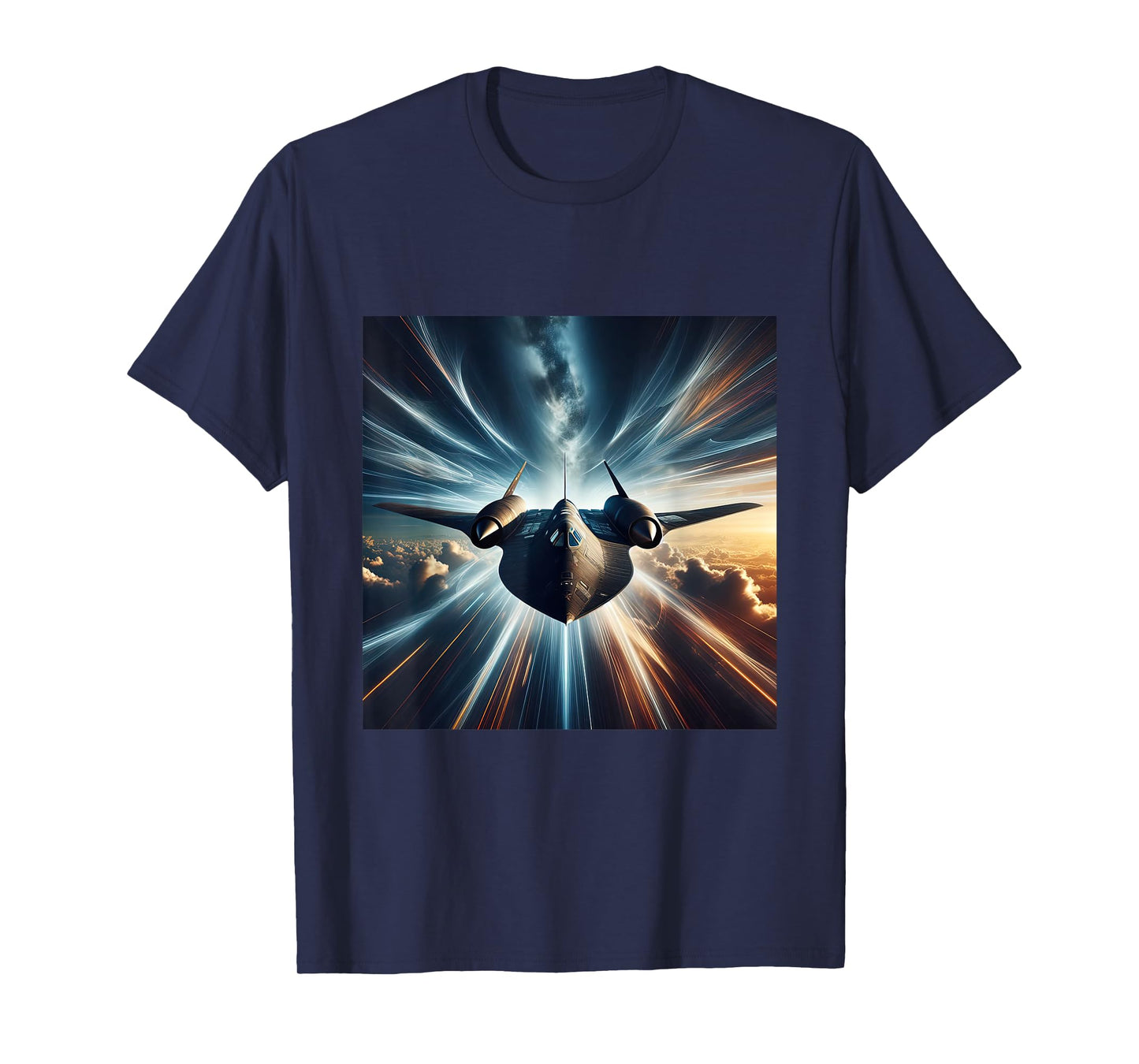 SR 71 Blackbird Fighter Jet Military Aircraft T-Shirt