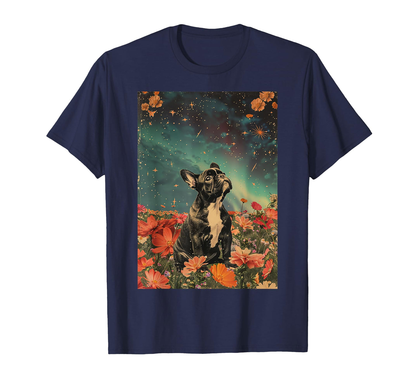 Vintage Cute French Bulldog Puppy Inspirational Men Women Girls Kids T-Shirt