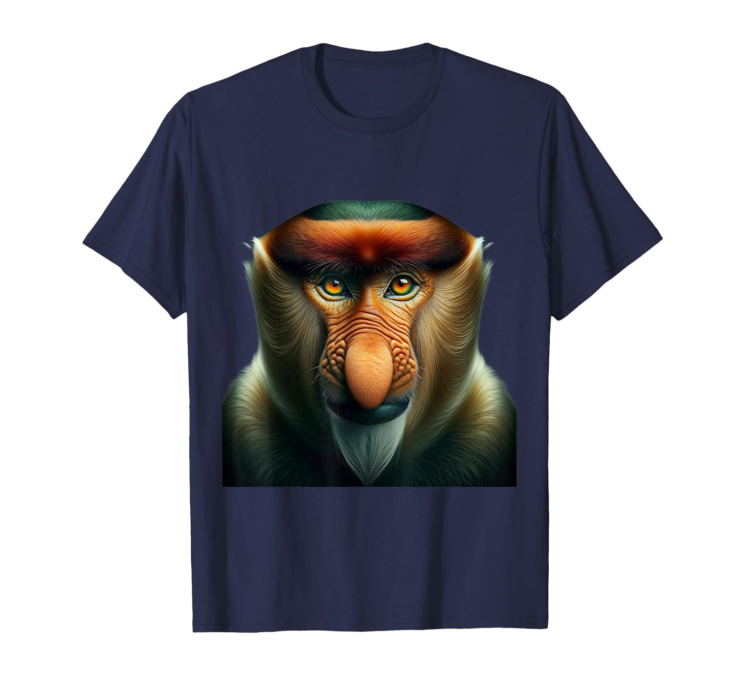 Proboscis Monkey Shirt Monkey Portrait Wildlife Exotic Ape T-Shirt