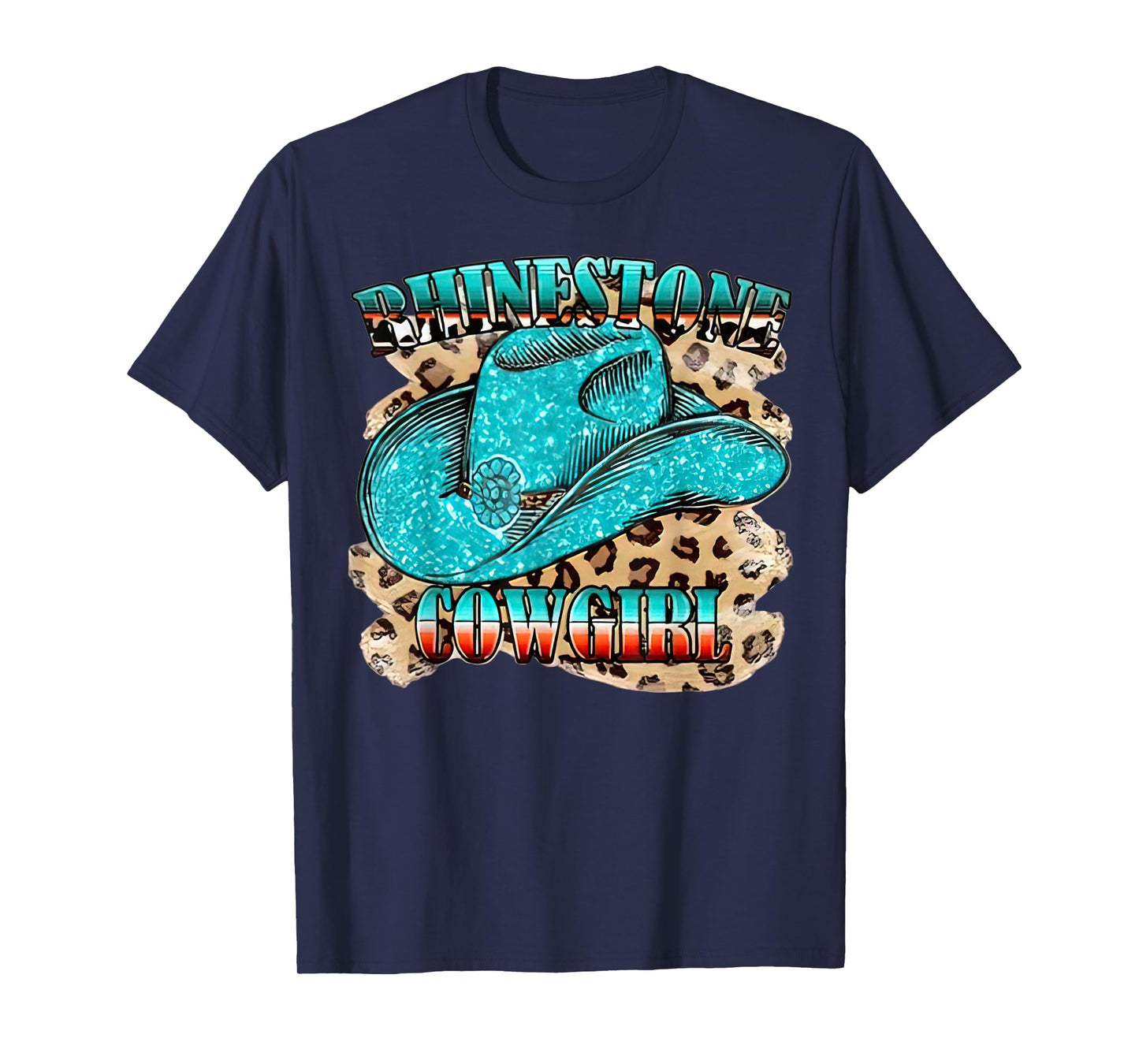 Rhinestone Cowgirl Western Boots Chapeau Western Country T-Shirt