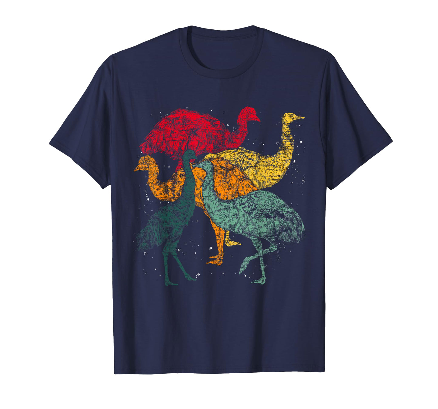 Retro Australian Animal Emu Lover Flightless Bird Emu T-Shirt