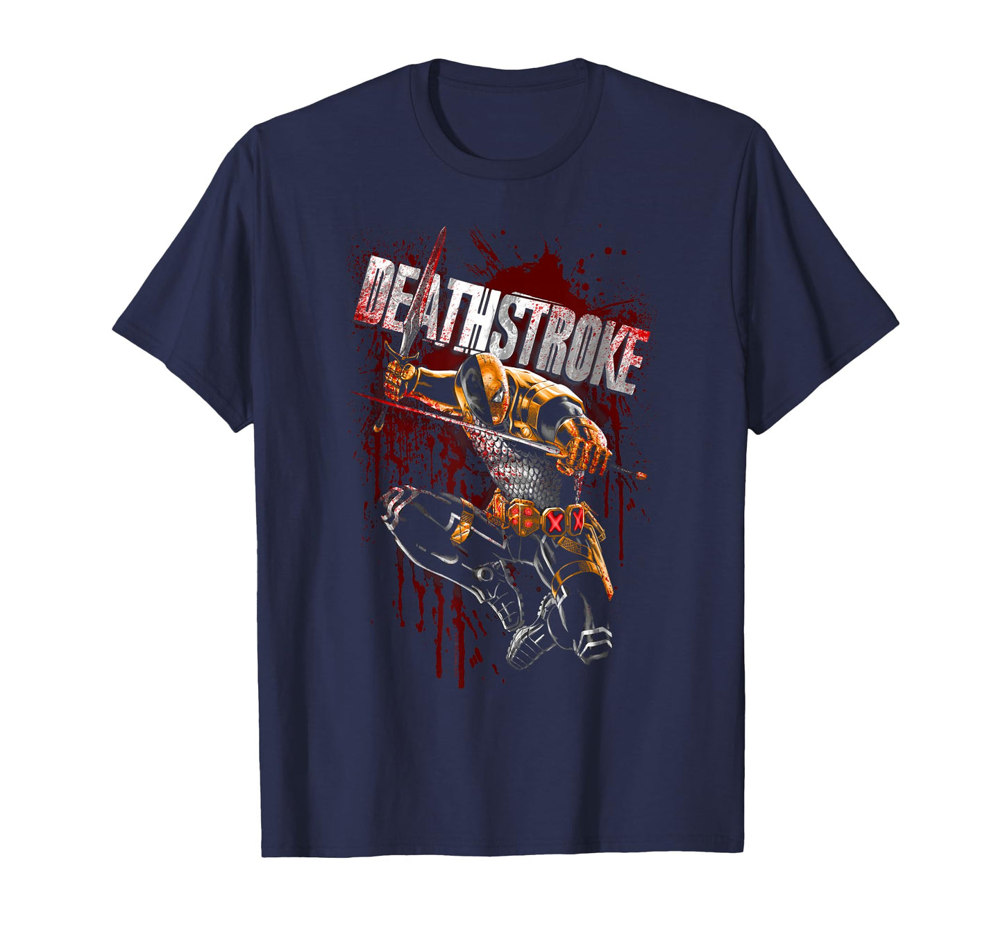 Batman Deathstroke Blood Splattered T-Shirt