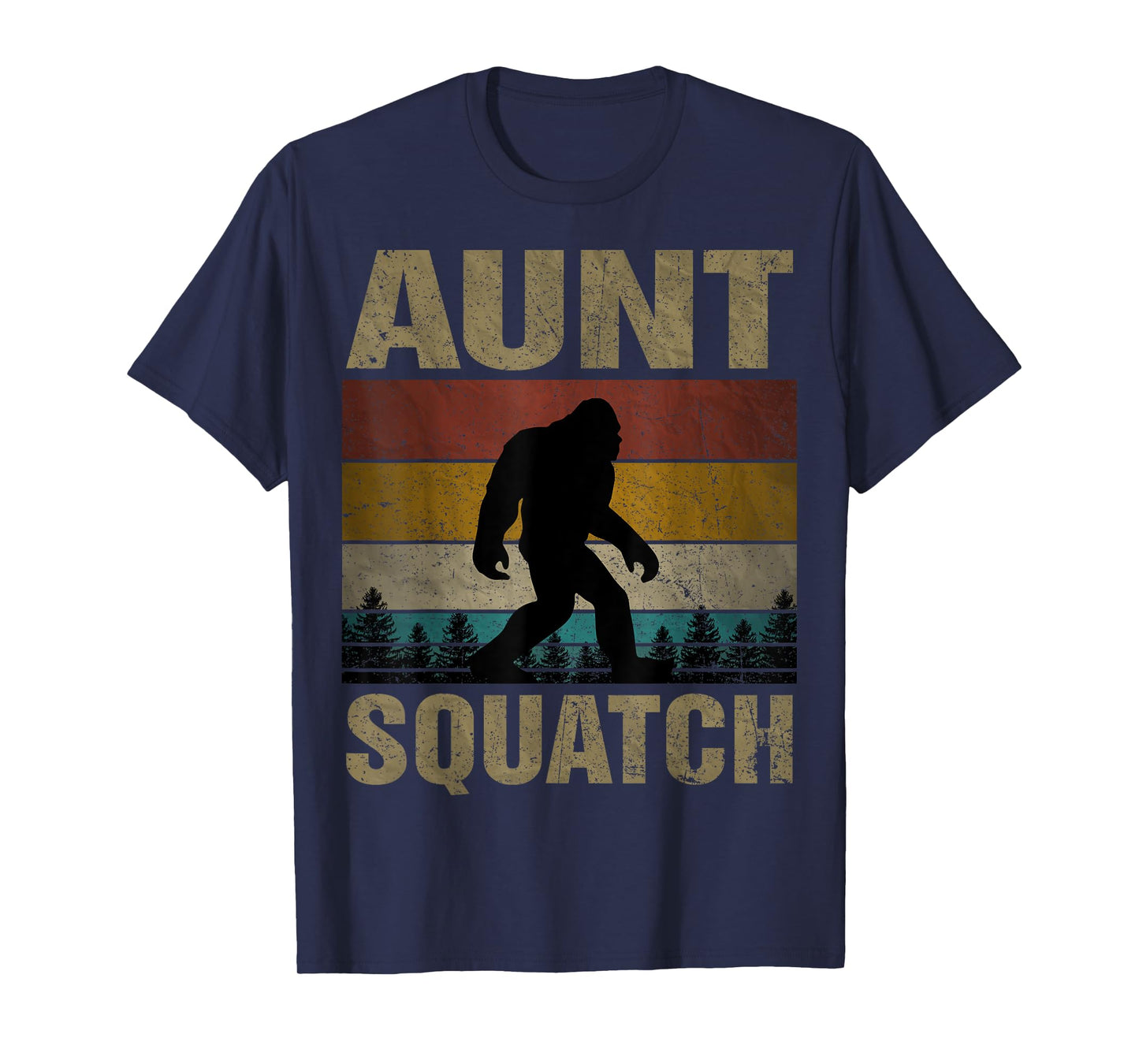 Aunt Squatch Bigfoot Aunt Sasquatch Yeti Family Matching T-Shirt