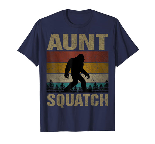 Aunt Squatch Bigfoot Aunt Sasquatch Yeti Family Matching T-Shirt