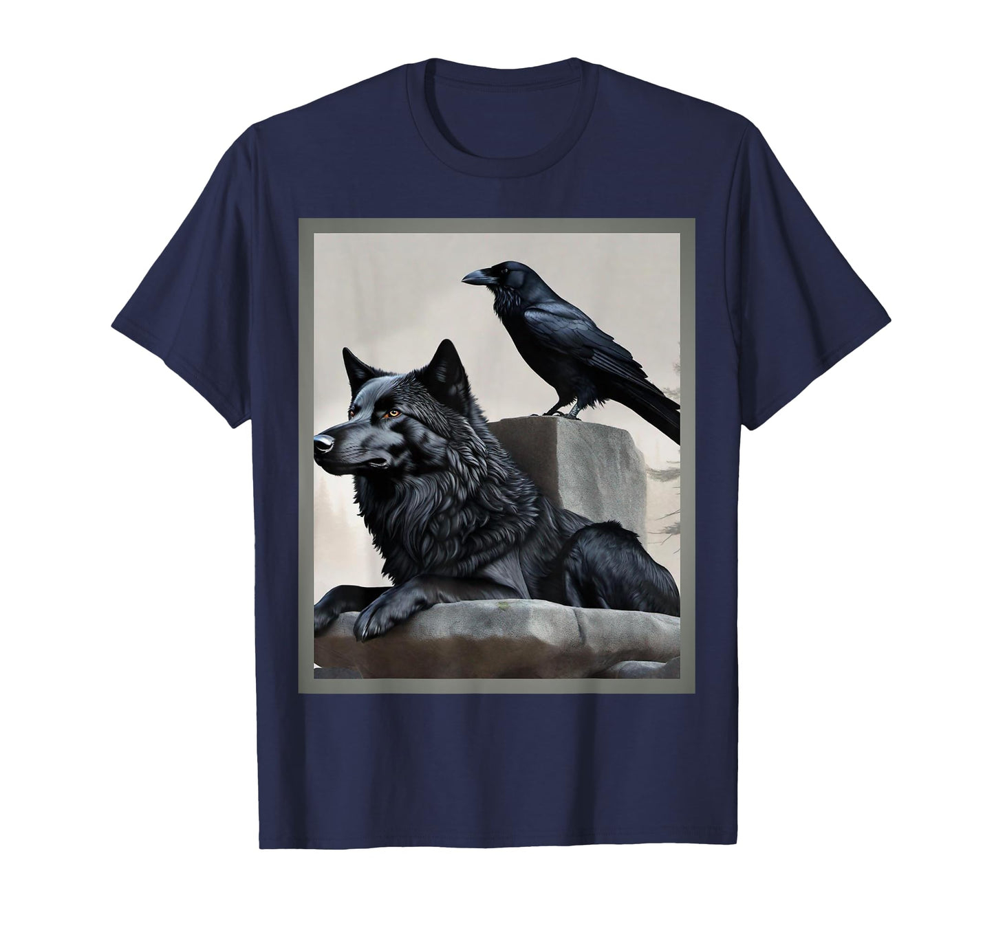 Stoic, wolf and crow T-Shirt
