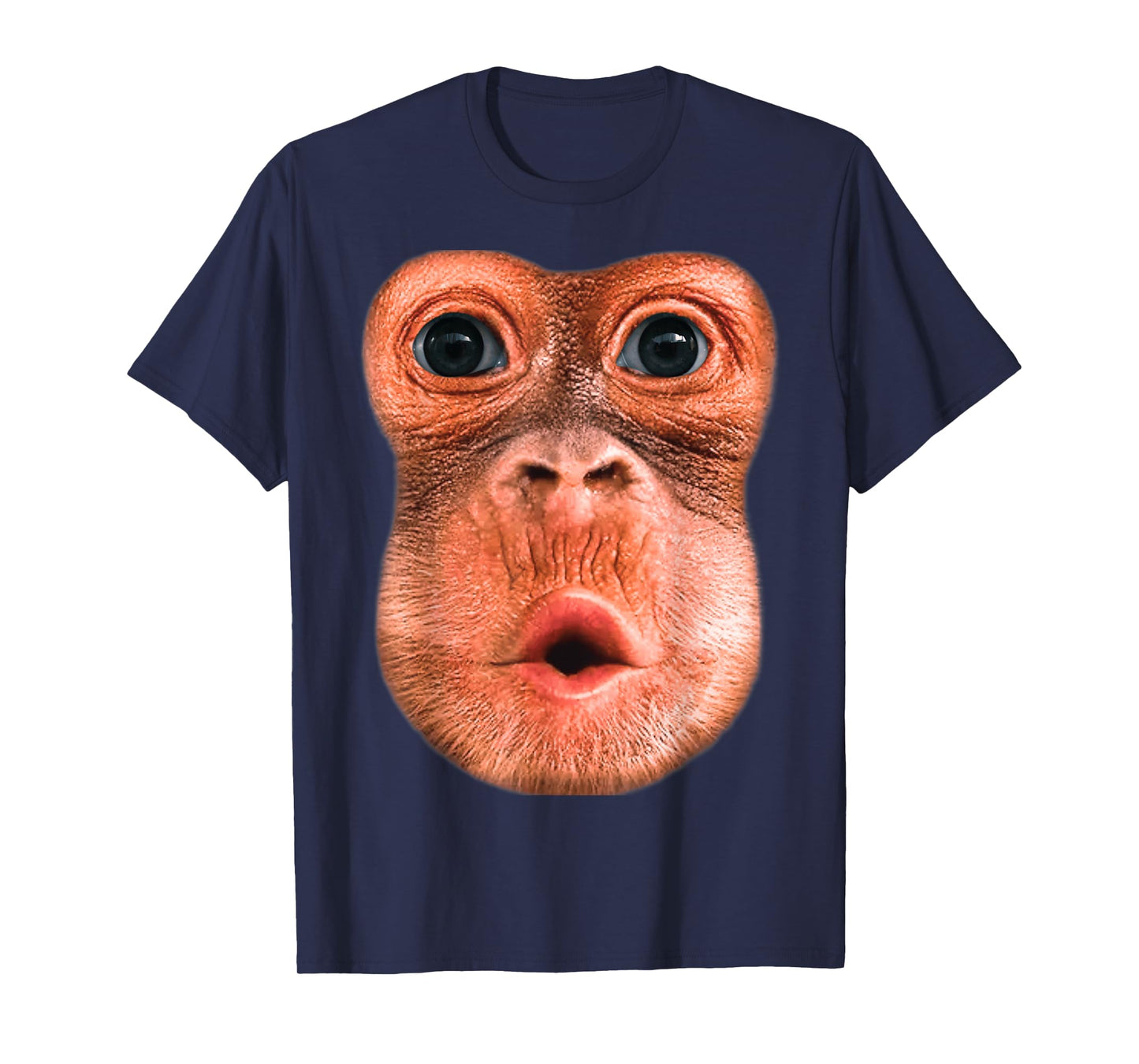 Funny Monkey Blowing Stomach Face, Monkey Blow Stomach Face T-Shirt